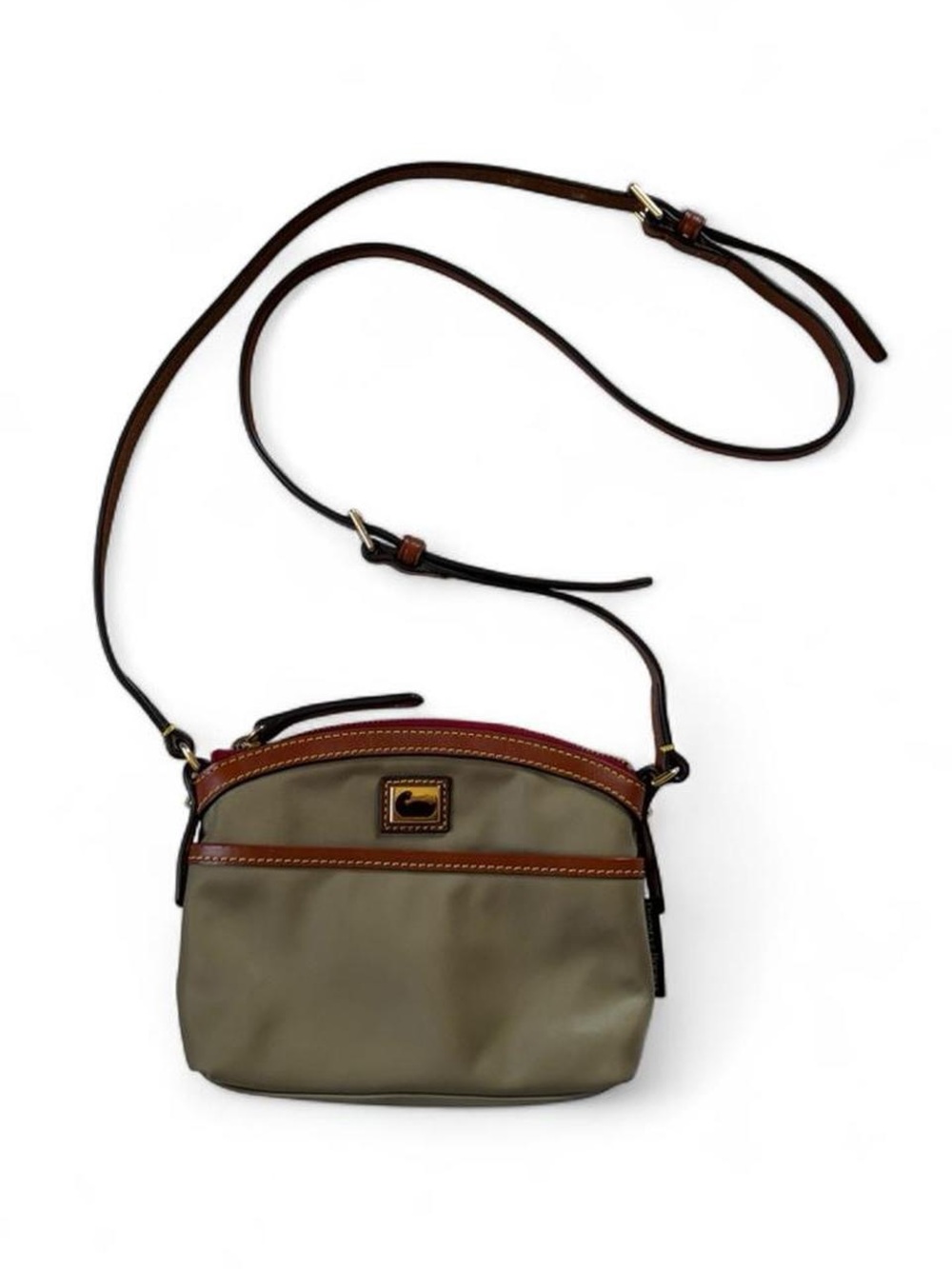 Dooney and Bourke wayfarer dome crossbody bag in taupe